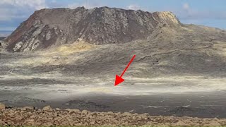 See the Old Volcano turning white (sulfur deposits)! Walking the trail to Meradalir! 15.08.22