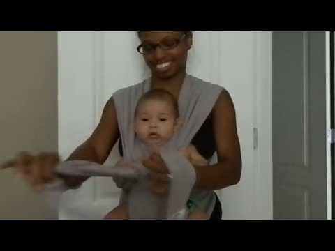 How to wrap baby forward facing with a 
