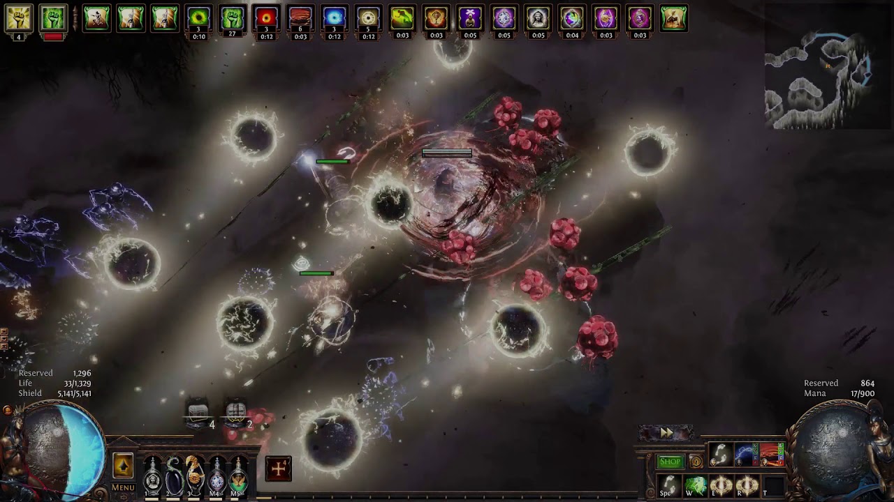 3.10 Path of Exile 15ex Budget CoC Herald Guardian T16 Minotaur Speed Clear