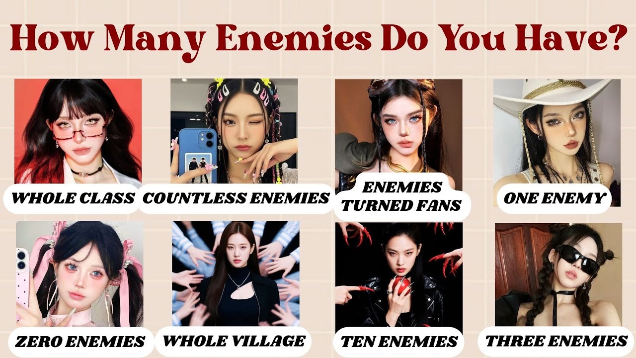 How Many Enemies Do You Really Have? 😈 | Fun Personality Quiz 🌟(Requested)  |  
