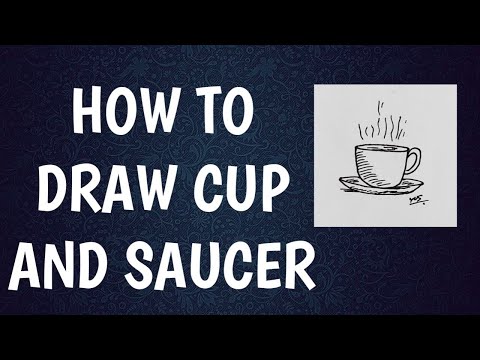 HOW TO DRAW CUP AND SAUCER | HOW TO DRAW A CUP AND SAUCER | HOW TO DRAW A CUP OF SAUCER  ☕☕