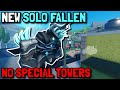 NEW FALLEN SOLO TRIUMPH WITH NO SPECIAL TOWERS | ROBLOX TOWER DEFENSE SIMULATOR TDS