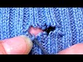 How to perfectly repair holes in knitted sweaters at home yourself