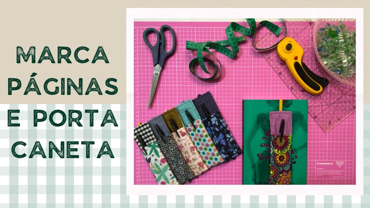 Aprenda a fazer um marca páginas/porta caneta