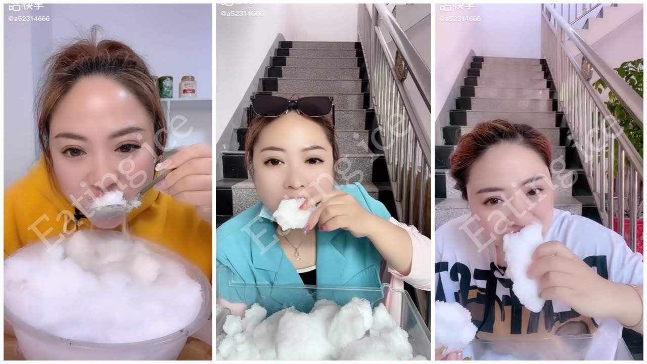 EP.227EATING ICE | FREEZER FROST.asmr iceeating #freezerfrost #iceeating