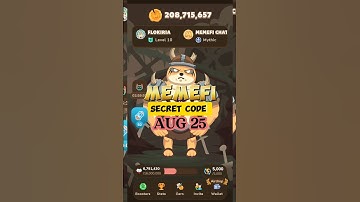 MemeFi Secret Code Combo Cipher 25 August #memefi #memefisecretcode
