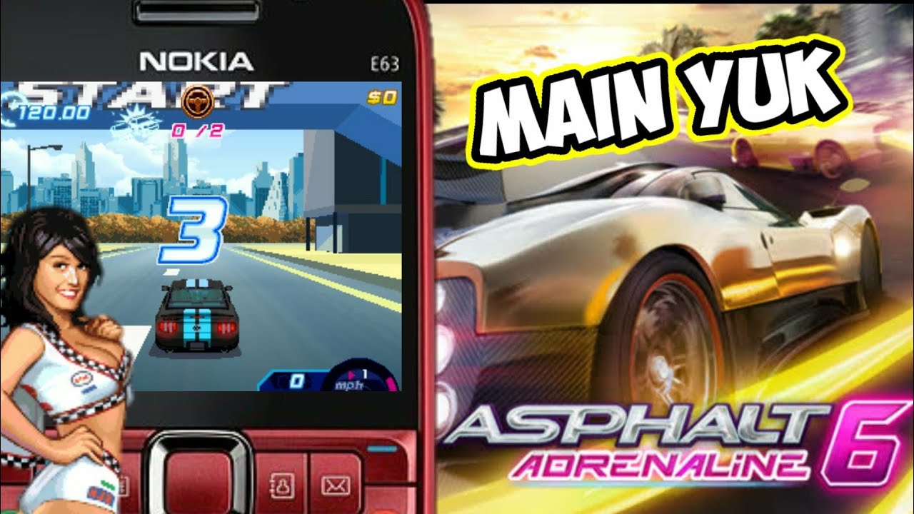 Symbian os Nokia e63 Main Game Asphalt 6 play asphalt 6 games