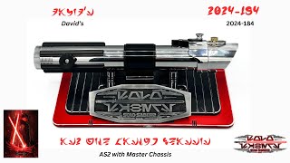 David's Anakin Skywalker AS2 Neopixel Lightsaber with Goth Master Chassis