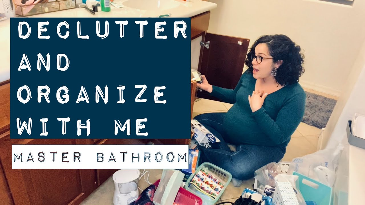 Declutter and Organize with me - Master Bathroom - YouTube
