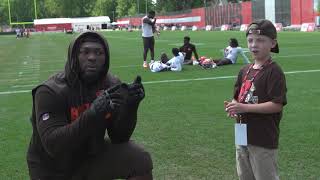Browns DL Larry Ogunjobi sits down with our Junior Reporter CJ DeJohn
