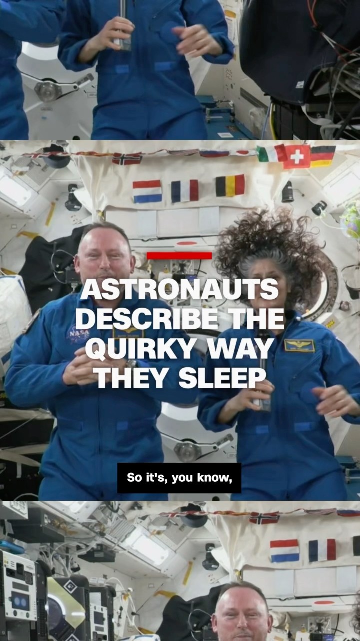 Astronauts describe the quirky way they sleep