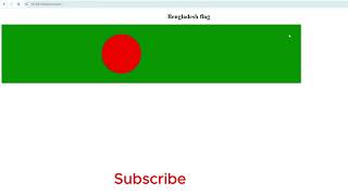 Bangladesh Flag Animation Using HTML &amp; CSS | Bangladeshi Flag Design Tutorial