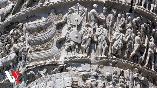 Marcus Aurelius Column Revealed Up Close As Laser Restoration Gets Underway In Rome Vertex