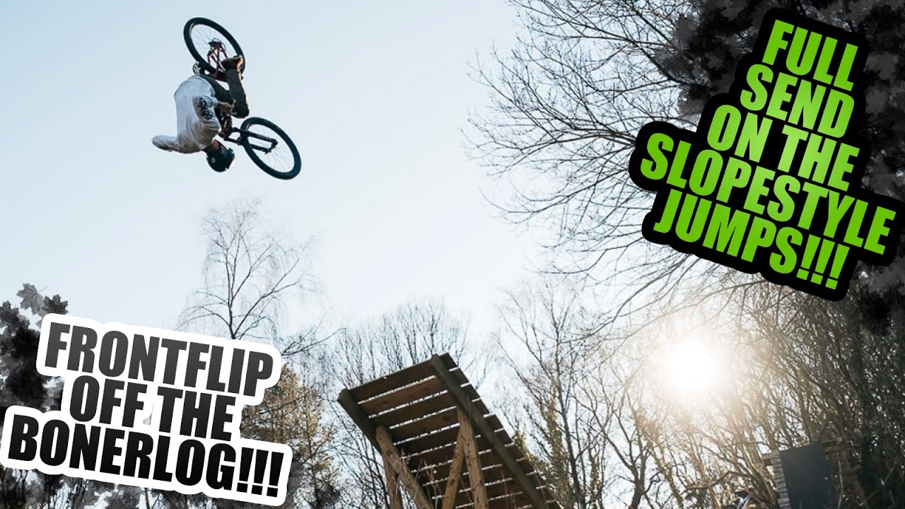 THIS GOT MY HEART RACING!!! MTB SLOPESTYLE FRONTFLIP!!!