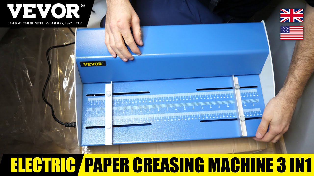 vevor Electric Paper Creasing Machine 3 In1, Unboxing + Test 