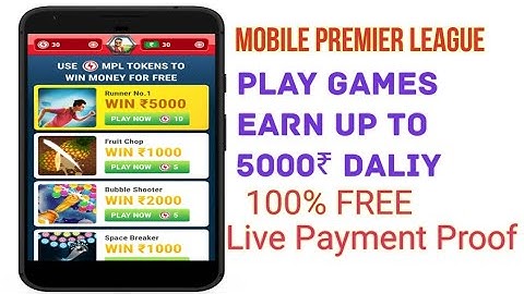 Earn Free Money MPL PRO APP | Play Games Win Real Money Daliy with Payment Proof.