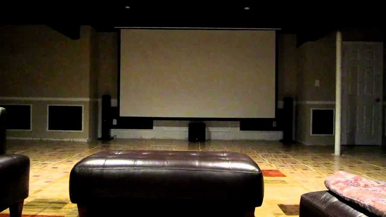 Home Theater Installation by Huge 150" Screen