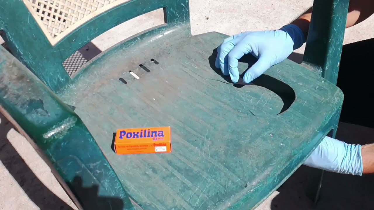 How to repair a plastic chair. YouTube