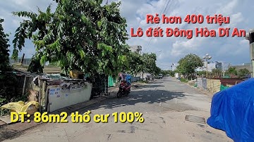 Bán Đất Dĩ An ( 111) Tái Đinh Cư Đồng Chàm gần Hội Trường Đông Hoà, Quốc Lộ 1K chỉ 200m