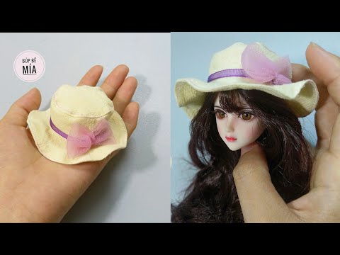 Video HƯỚNG DẪN MAY MŨ XINH CHO BÚP BÊ/ MAKE A HAT FOR DOLL... - youtube