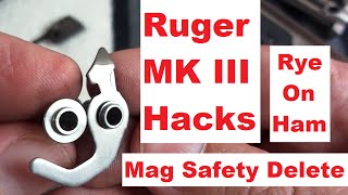 Ruger MK III Mag Safety Removal