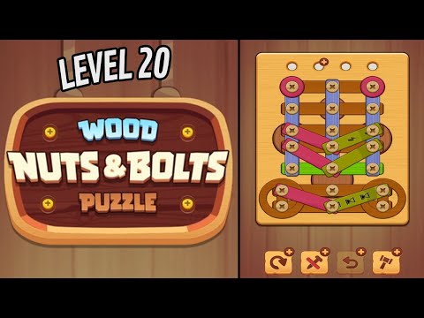 π
WOOD NUTS & BOLTS PUZZLE π€ͺ Level 20 π§© Gameplay Walkthrough