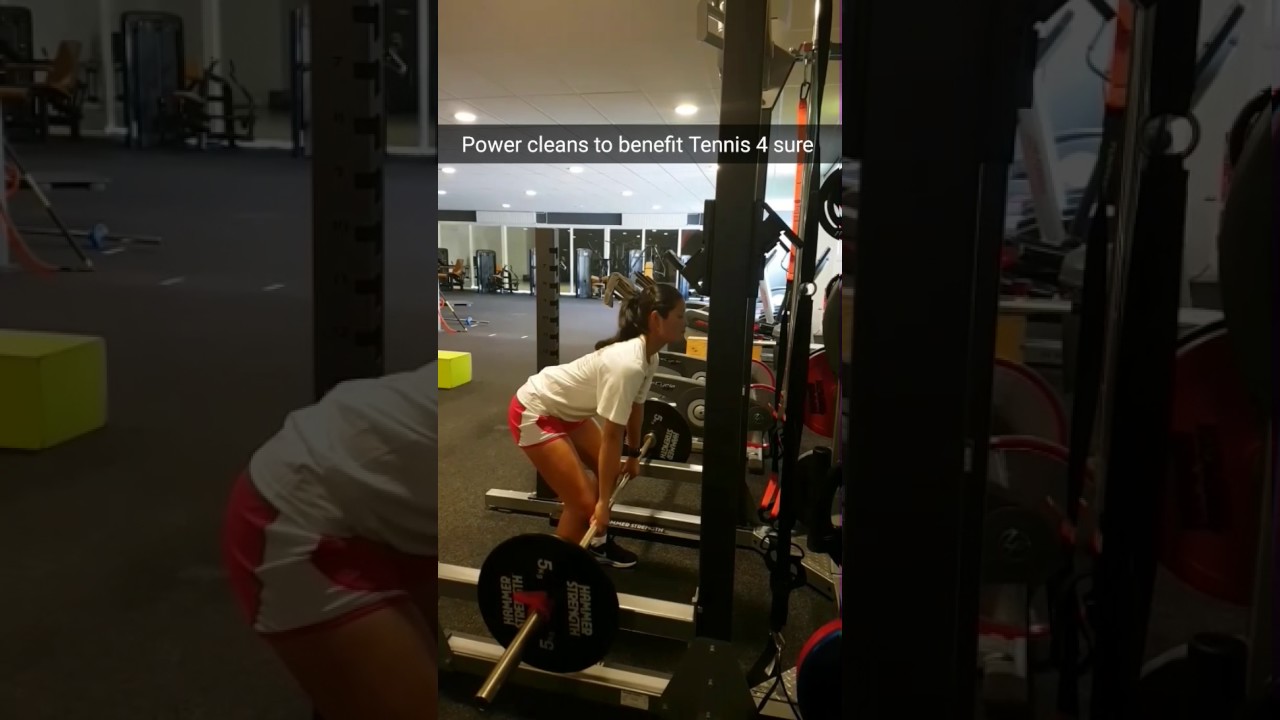 Tennis Arianne Hartono.  Power cleans