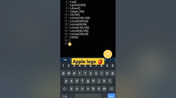 Apple logo design using turtle in python programming| #shorts #youtubeshorts #apple