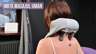 Aparat De Masaj Cervical Pentru Gat Si Umeri Cu Incalzire Si Masaj 5D Suporto