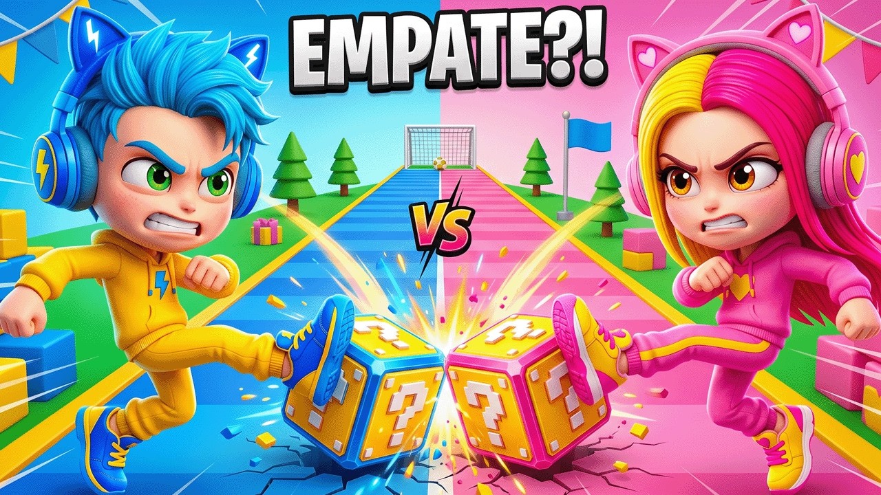 Thumbnail de QUEM VENCEU no ROBLOX CHUTE UM BLOCO DA SORTE!?
