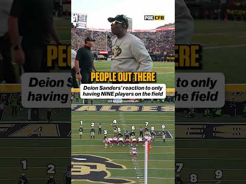 Deion Sanders called a timeout when Colorado had just 8 players on the field, only to return with 9