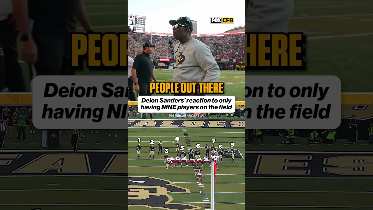 Deion Sanders called a timeout when Colorado had just 8 players on the field, only to return with 9