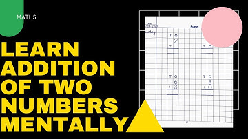 Learn Addition of two numbers mentally | Concept of Addition | Maths subject