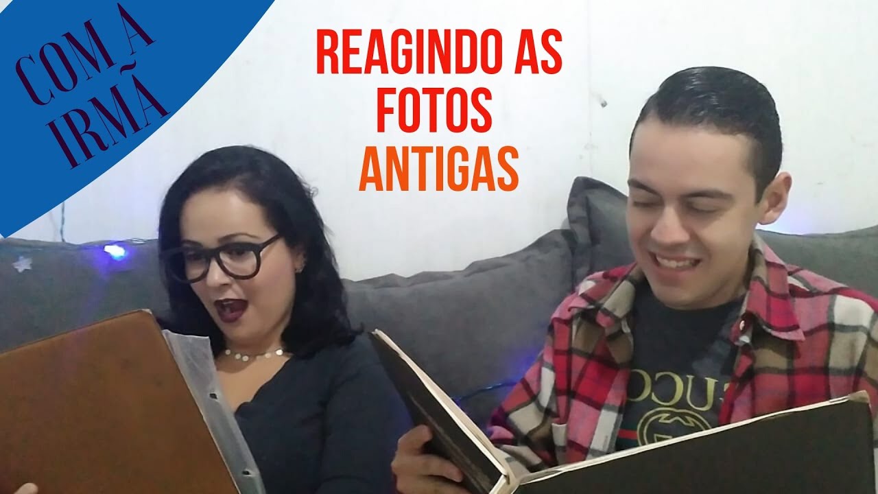 Reagindo as fotos do álbum da minha avó, com minha irmã. - YouTube