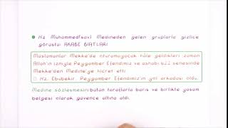 Din Kültürü Ve Ahlak Bilgisi Hz. Muhammedin S.a.v. Hayatı Özet