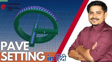 PAVE SETTING💎|| JEWELERY CAD IN HINDI || MATRIX 9.0 || JEWELLERY CAD POINT #caddesign #jewellery #yt