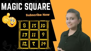 Magic Square/Math Trick/Vedic Maths/Super quick