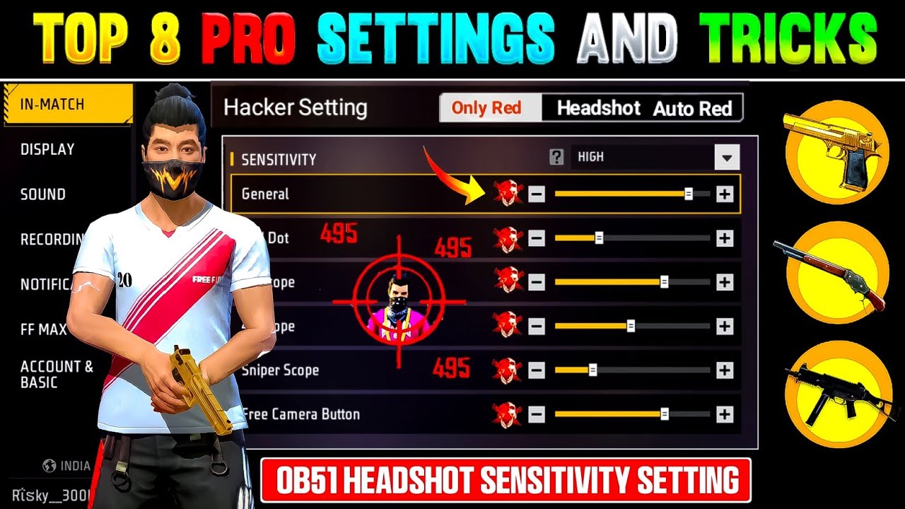 Free Fire Control Setting Full Details 🎯| Free Fire Setting | Free Fire ...
