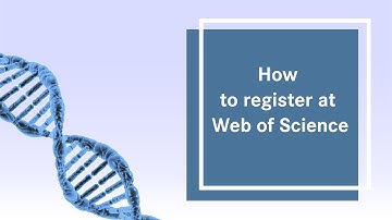 How to register at Web of Science