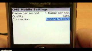 View home and business security cameras from your BlackBerry with CMS Mobile for Alnet