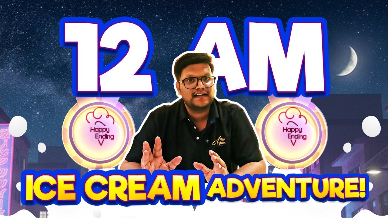 Midnight Ice Cream in Chennai! 🍨 Happy Ending Anna Nagar Review at 12 AM 😍 | Night Food Vlog (Tamil)