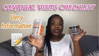 PRISON WIFE: CONJUGAL VISIT CHECK LIST
