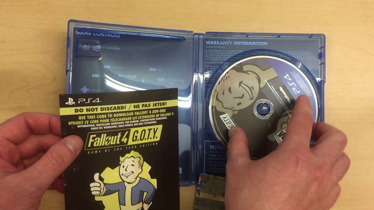 Fallout 4 Game of the Year Edition (GOTY) Unboxing for the Sony Playstation  4 (PS4) - YouTube