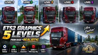 ETS2 Realistic Graphics 2026 | 5 Levels: ReShade, Snowymoon & DLSS 5