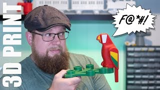 3D Printed Human Scale Working LEGO Parrot