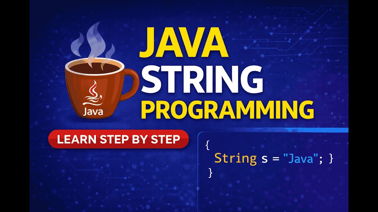 Java String Programming Session 3 – String is an Object