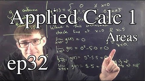 Applied Calc 1 Ep 32: Areas