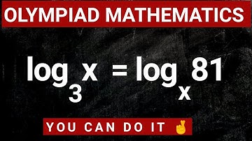 Olympiad Mathematics - logarithm equation. #logarithm #maths #study #education #students #olympiad .