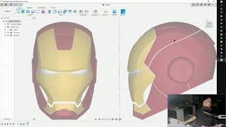 How to create Ironman model with Fusion 360 Surface Feature
