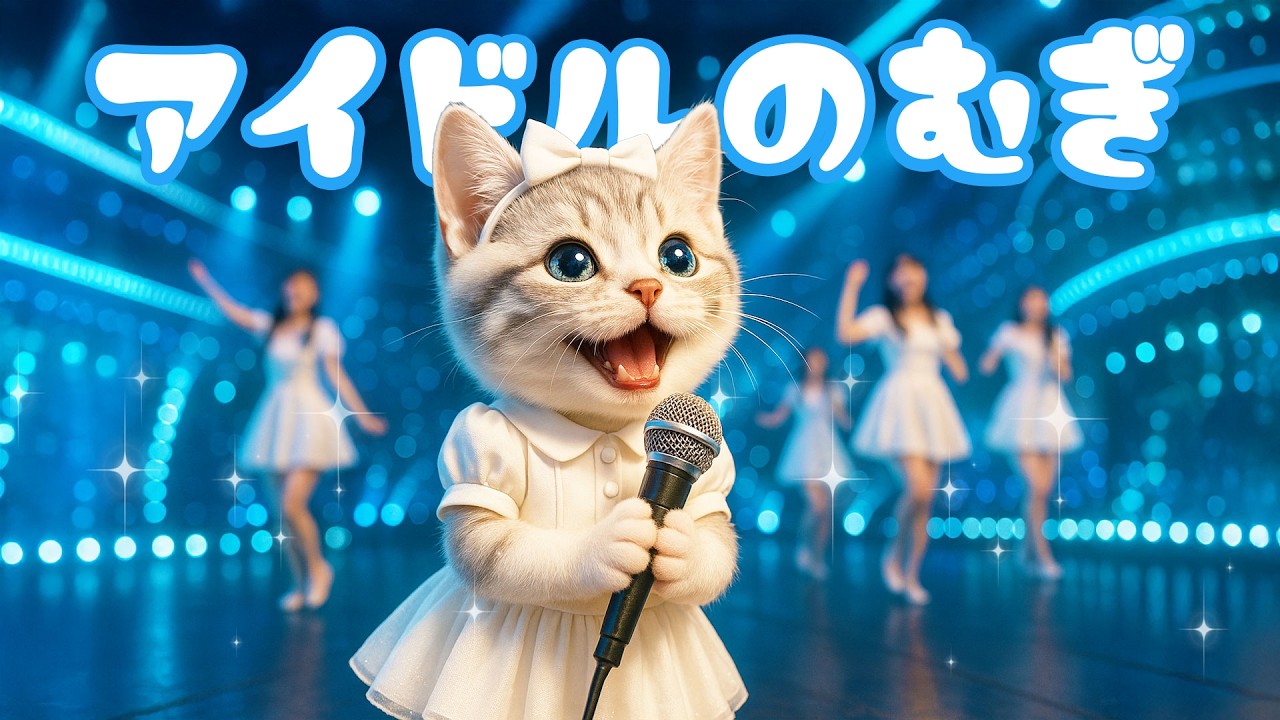 【社畜ねこのむぎ】アイドルになったむぎの一日に密着🐱🩵